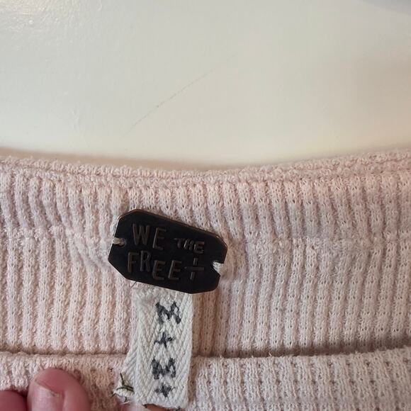 We The Free Blossom Printed Balloon-Sleeve Thermal Long Sleeve Top Medium Boho - Picture 5 of 5